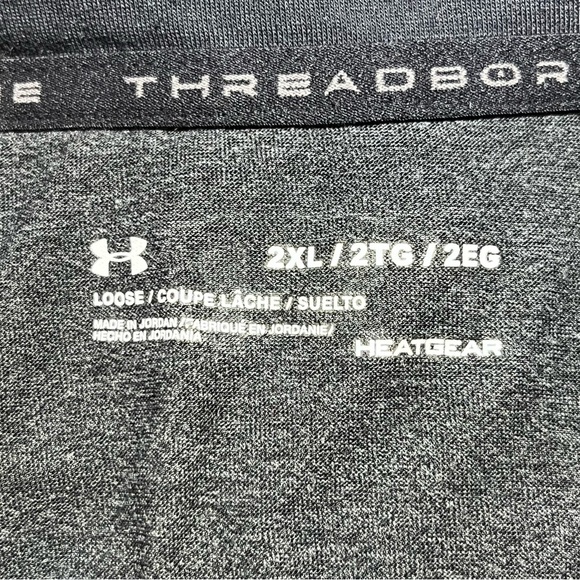 Under Armour Threadborne 1/4 Pullover Shirt Mens 2XL Black HeatGear Athletic - Picture 5 of 9